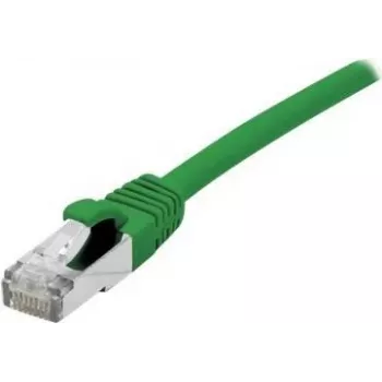 EXERTIS CONNECT Cabo de rede Cat.6A S/FTP PiMF, 2 m, verde, LSZH, 10 Gbps, RJ45 858619