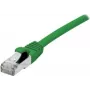 EXERTIS CONNECT Cabo de rede Cat.6A S/FTP PiMF, 2 m, verde, LSZH, 10 Gbps, RJ45 858619