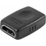 Adaptador HDMI EXERTIS CONNECT fêmea para fêmea, acoplador passivo, 4K 60Hz, dourado, preto (EXC128289)