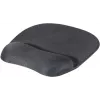 Tapete de rato EXERTIS CONNECT com apoio de gel para pulso, preto, 250 x 200 mm, base antiderrapante, bordos costurados 190469