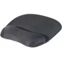 Tapete de rato EXERTIS CONNECT com apoio de gel para pulso, preto, 250 x 200 mm, base antiderrapante, bordos costurados 190469