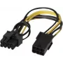 Cabo adaptador de alimentação PCI Express 6 pinos para 8 pinos EXERTIS CONNECT para placas gráficas (146695)