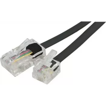 EXERTIS CONNECT Cabo adaptador telefónico, RJ11 ficha macho para RJ45 ficha macho, preto, 15 m EXC911734