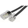 EXERTIS CONNECT Cabo adaptador telefónico, RJ11 ficha macho para RJ45 ficha macho, preto, 15 m EXC911734