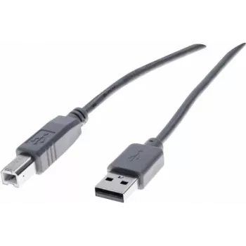 Cabo USB 2.0 Exertis Connect A para B, 60 cm, cinzento 532406