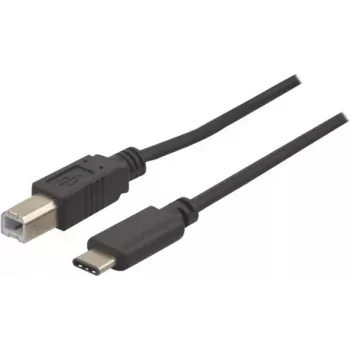 EXERTIS CONNECT cabo USB 2.0, USB Type-C para USB Type-B, preto, 1,0 m 150304