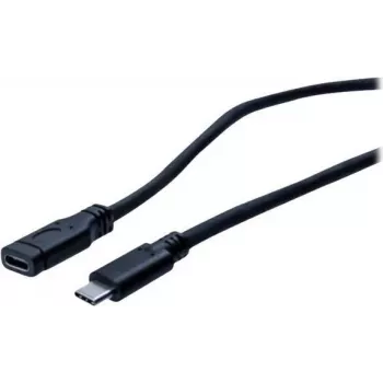 EXERTIS CONNECT Cabo de Extensão USB 3.1 Gen 1 USB-C, Macho para Fêmea, 2 m, 5 Gbit/s, Preto 150341