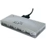 EXSYS EX-1163V Hub USB 2.0 de 4 portas com cabo aparafusável, caixa de plástico