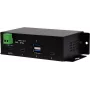 Hub industrial EXSYS EX-1274HMV 4 portas USB 3.2 Gen 2 com 2x USB-A e 2x USB-C, metal, montagem em calha DIN/parede/rack
