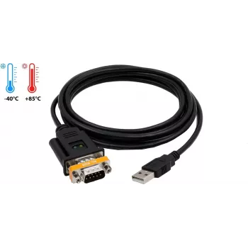 EXSYS EX-1311-2T cabo adaptador USB 2.0 para RS-232 série com chipset FTDI, 0,8 m, preto