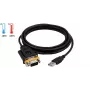 EXSYS EX-1311-2T cabo adaptador USB 2.0 para RS-232 série com chipset FTDI, 0,8 m, preto