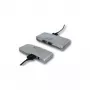 Adaptador industrial EXSYS EX-1334V de 4 portas USB para RS-232 série com chipset FTDI, proteção ESD 15kV, caixa metálica