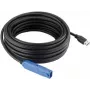 EXSYS EX-1406 Cabo de extensão ativo USB 3.2 Gen 1 10m Preto