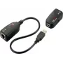 EXSYS EX-1441-2 Extensor Gigabit Ethernet sobre kit coaxial, alcance 1000m, caixa metálica, preto