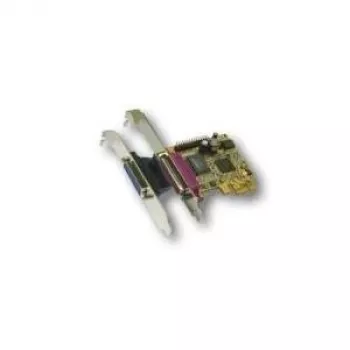EXSYS EX-44012 placa PCI Express porta paralela dupla EPP/ECP, MosChip MCS9901CV, Low Profile