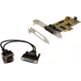 EXSYS EX-45362 Placa adaptadora serial PCIe x1 2 portas RS-232, Low Profile, ASIX AX99100