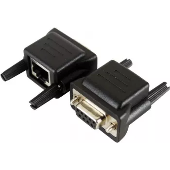EXSYS EX-47961 Adaptador de cabo de consola RS-232 para RJ-45, ficha DB9 para ficha RJ45, 1,8m, preto