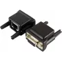 EXSYS EX-47961 Adaptador de cabo de consola RS-232 para RJ-45, ficha DB9 para ficha RJ45, 1,8m, preto