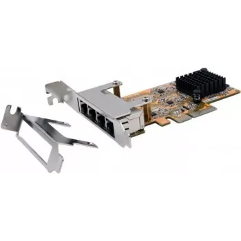 EXSYS EX-6074-3 Placa de rede Gigabit Ethernet PCIe x1, Low Profile, RJ45, Realtek RTL8111G