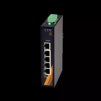 Switch Ethernet Gigabit EXSYS EX-6221 de 5 portas, 10/100/1000 Mbps, metal, secretária