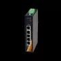 Switch Ethernet Gigabit EXSYS EX-6221 de 5 portas, 10/100/1000 Mbps, metal, secretária