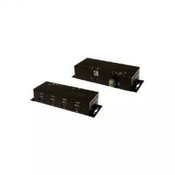 EXSYS EX-6685HMV hub metálico USB 3.0 + FireWire 1394B, 4x USB 3.0 + 4x FireWire 800 portas