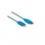 Cabo EXSYS EX-K1620-1 USB 3.2 Gen 1, USB-A para USB-B, 1 m, azul