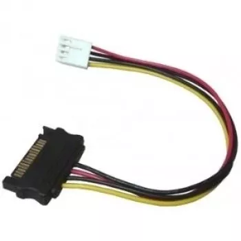 EXSYS EX-K41910 Cabo Adaptador de Alimentação Floppy para SATA 0,4m Preto