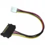EXSYS EX-K41910 Cabo Adaptador de Alimentação Floppy para SATA 0,4m Preto