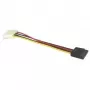 EXSYS EX-K41915 Cabo adaptador de alimentação Floppy para SATA 0,4 m macho para macho