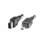 Cabo EXSYS FireWire 400 6 pinos para 4 pinos, 1,5 m, preto EX-K6811