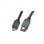 Cabo FireWire 800 (IEEE 1394b) EXSYS, 9 pinos para 4 pinos, 5,0 m, preto EX-K6873