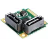 EXSYS Mini PCIe Controlador SATA III, 2 portas, 6Gbps, ASM1061, Full-Height EX-48080-2