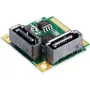 EXSYS Mini PCIe Controlador SATA III, 2 portas, 6Gbps, ASM1061, Full-Height EX-48080-2