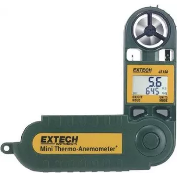 Extech 45158 medidor de bolso de velocidade do ar e temperatura