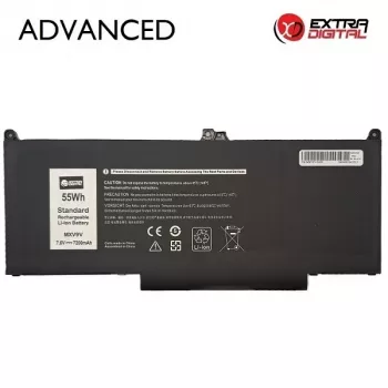 Extra Digital Advanced bateria de portátil para Dell MXV9V - 7200mAh 82Wh 11.4V 9 células Li-Ion de substituição