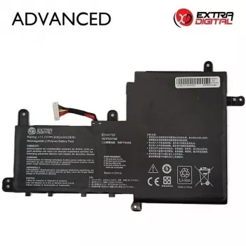 Extra Digital Advanced NB432516 Bateria de portátil para ASUS B31N1729 - 3400mAh, 11.52V, 39.2Wh, 3 células