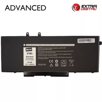 Extra Digital Advanced NB441921 bateria de substituição para Dell 4GVMP (8000mAh, 11,4V, 6 células, Li-ion)