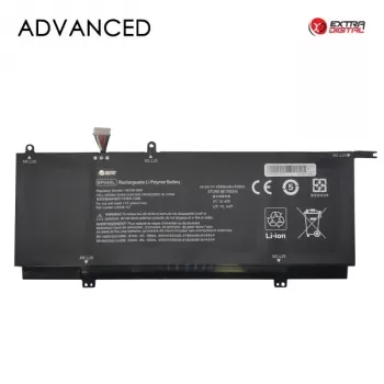Bateria de substituição avançada Extra Digital para HP Spectre x360 15-ch Série – 4000mAh Li-Polymer, 15.4V, 4 células, Preto