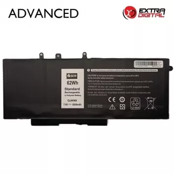 Bateria de portátil de substituição Extra Digital Advanced para Dell GJKNX – 8200mAh, 11.4V, 9 células (NB442249)