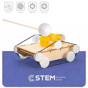 EXTRA DIGITAL Kit de construção educativo em madeira Tanque, modelo didático