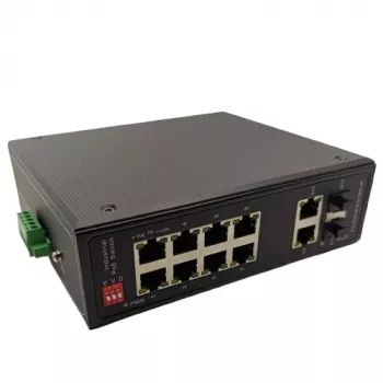 EXTRA DIGITAL Switch PoE 10 portas 1000M com 2 portas SFP 1000M