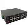 EXTRA DIGITAL Switch PoE 10 portas 1000M com 2 portas SFP 1000M