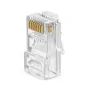 EXTRA DIGITAL Fichas modulares RJ45 UTP Cat5e (8P8C, 50µ banhado a ouro, pack de 100)