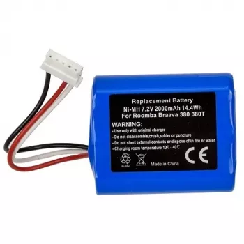 Bateria de substituição EXTRA DIGITAL TB921577 para iRobot Braava 380/380t/380j, 7.2V, 2.0Ah Ni-MH