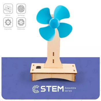 Kit de construção em madeira EXTRA DIGITAL Ventilador elétrico modelo educativo