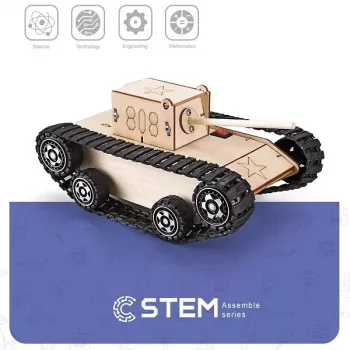 EXTRA DIGITAL Construção em madeira Tanque Elétrico, modelo didático