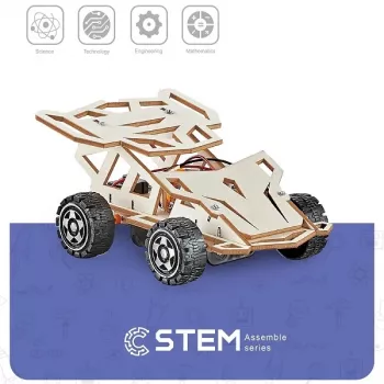 EXTRA DIGITAL kit de construção em madeira veículo todo-o-terreno, modelo educativo