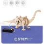 EXTRA DIGITAL Dinossauro a correr de construção em madeira, modelo didático
