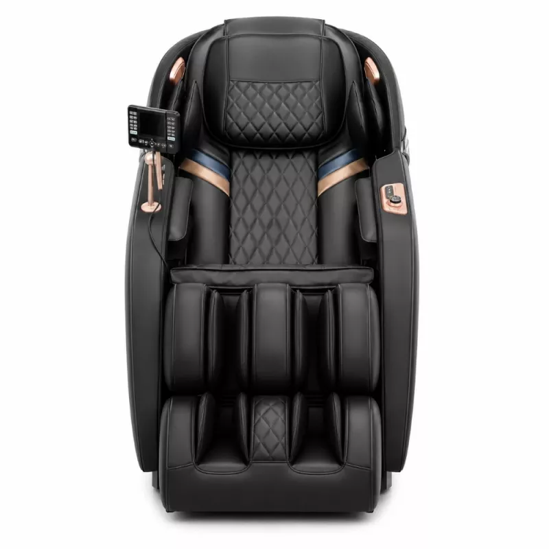 EXTRALINK Cadeira de massagem 3D Zero Gravity Preta-Prateada